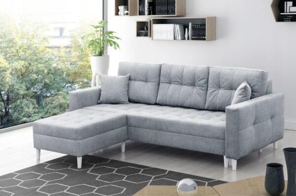 Kanapa/Sofa PORTO. Pufa w zestawie. Styl Skandynawski. Pianka HR Gratis! - obrazek 3