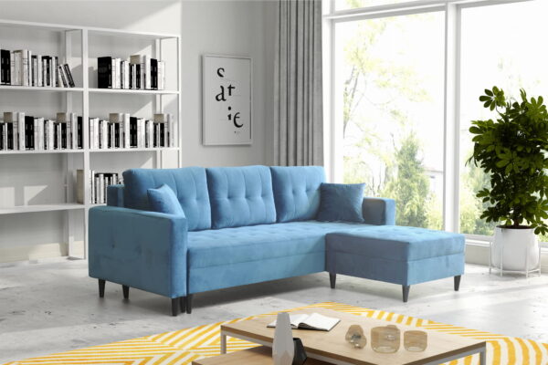 Kanapa/Sofa PORTO. Pufa w zestawie. Styl Skandynawski. Pianka HR Gratis! - obrazek 2