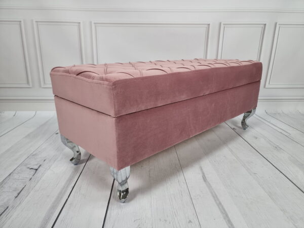 BIANCO. Pufa w stylu Glamour. 75x40cm! - obrazek 2