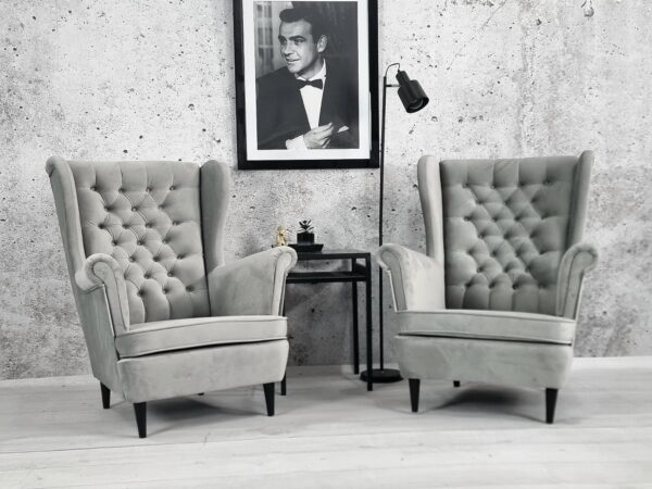 Fotel uszak . Pikowanie Chesterfield! - obrazek 2