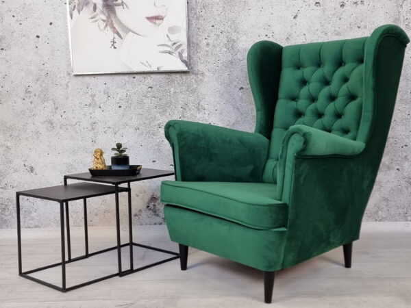 Fotel uszak . Pikowanie Chesterfield! - obrazek 10