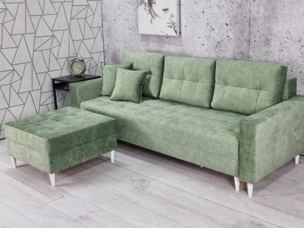 Kanapa/Sofa PORTO. Pufa w zestawie. Styl Skandynawski. Pianka HR Gratis! - obrazek 18