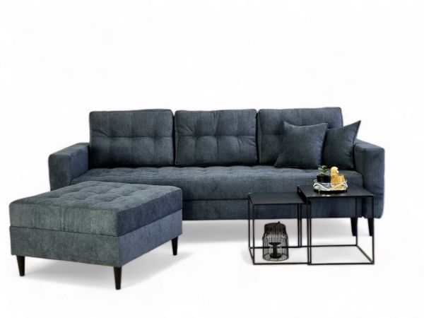 Kanapa/Sofa PORTO. Pufa w zestawie. Styl Skandynawski. Pianka HR Gratis! - obrazek 24